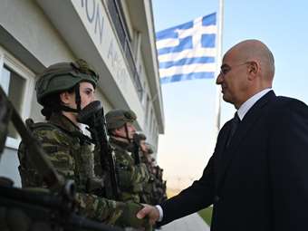 Επίσκεψη Ν. Δένδια στο επιτηρητικό φυλάκιο "5" Νέας Βύσσης Έβρου