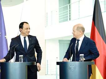 Ενεργότερο ρόλο της ΕΕ και της Γερμανίας στο Κυπριακό επιθυμούν Σολτς και Χριστοδουλίδης