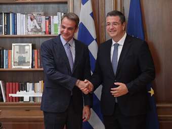 Συνάντηση Μητσοτάκη-Τζιτζικώστα στο Μαξίμου - "Η Ελλάδα θα διεκδικήσει ισχυρό χαρτοφυλάκιο στην Κομισιόν"