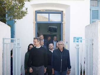 Επίσκεψη Μητσοτάκη στην Τήλο