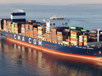 Νέο ρεκόρ στο λιμάνι της Θεσσαλονίκης με την άφιξη του πλοίου "CMA CGM Jean Gabriel"