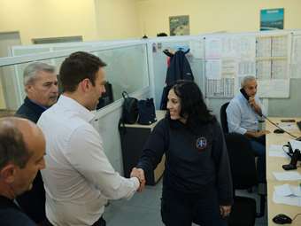 Kasselakis visits 'Aglaia Kyriakou' children's hospital