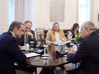 Το Κυπριακό στο επίκεντρο της συνάντησης Κ. Μητσοτάκη με τον ΓΓ του ΑΚΕΛ