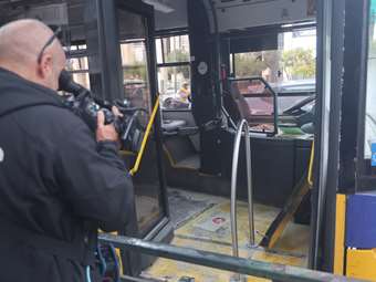 Πυρκαγιά σε τρόλεϊ στη Βασιλίσσης Σοφίας