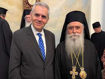 Ο Μ.Χαρακόπουλος στη χειροτονία του νέου Αρχιεπισκόπου: Μια νέα ελπιδοφόρα εποχή για την Αγία Αικατερίνη Σινά