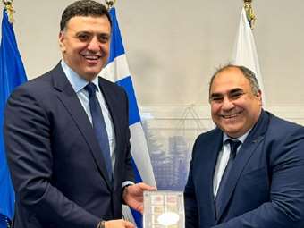 Συνάντηση Βασ. Κικίλια με τον νέο πρέσβη της Κύπρου στην Ελλάδα