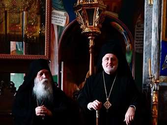 Archbishop Elpidophoros of America arrives at Mt Athos for four-day visit