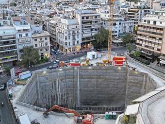 ΑΒΑΞ: "Τρέχει" ο σταθμός "Κολωνάκι" της νέας Γραμμής 4 του Μετρό της Αθήνας