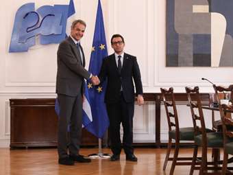 Συνάντηση Κυρ. Μητσοτάκη με τον υπουργό Εξωτερικών της Γαλλίας Στεφάν Σεζουρνέ