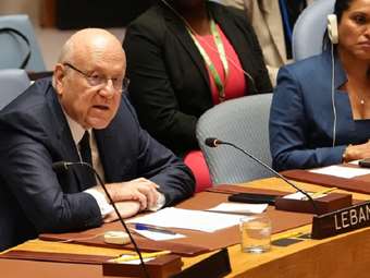 Ν. Μικάτι: Δεν υπάρχει εναλλακτική λύση στο ψήφισμα 1701 του ΟΗΕ για τον Λίβανο