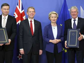 Συμφωνία ελεύθερου εμπορίου με τη Νέα Ζηλανδία υπέγραψε η ΕΕ