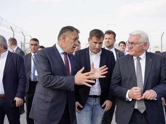 Στη δομή της Μαλακάσας ο Φρανκ – Βάλτερ Σταϊνμάιερ