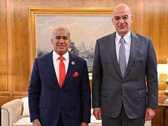 Συνάντηση Ν. Δένδια με τον νέο πρέσβη των Ηνωμένων Αραβικών Εμιράτων