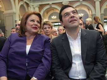 Την υποψήφια Πρόεδρο της Δημοκρατίας Λ. Κατσέλη υποδέχτηκε σήμερα ο Αλ. Τσίπρας