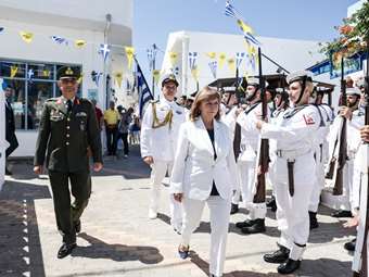 Επίσκεψη ΠτΔ Κατερίνας Σακελλαροπούλου στην Κάσο