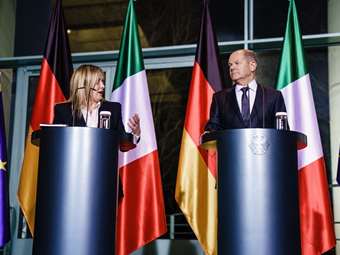 Συνάντηση Σολτς - Μελόνι: Συμφωνία για την Ουκρανία, διάσταση απόψεων στο μεταναστευτικό και στα οικονομικά