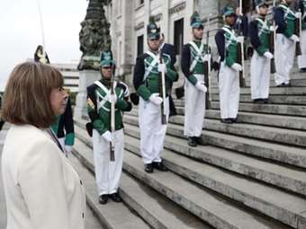 Επίσκεψη της ΠτΔ Κατερίνας Σακελλαροπούλου στο Κοινοβούλιο της Ουρουγουάης