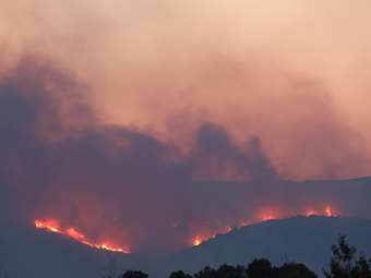 Σε εξέλιξη η φωτιά στην Άνδρο - "Απειλήθηκαν ανθρώπινες ζωές", δήλωσε ο δήμαρχος
