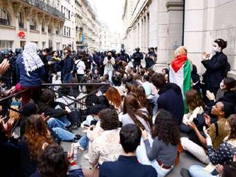 Γαλλία: Κινητοποιήσεις υπέρ της Γάζας στο πανεπιστημίο της Σορβόνης