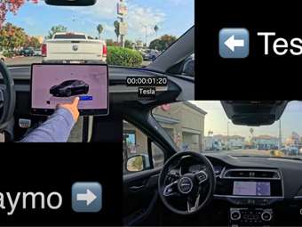Αποκαλυπτικό video: Αυτόνομο Tesla εναντίον αυτόνομου ταξί Waymo