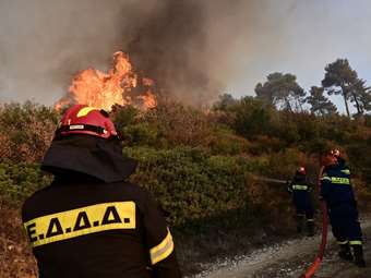 Φωτιά στην Παλαιομάνινα Αιτωλοακαρνανίας - Σηκώθηκαν και εναέρια μέσα