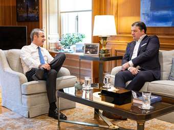 Συνάντηση Κ. Μητσοτάκη με τον πρόεδρο της Euroleague ενόψει Final Four