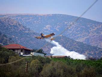 Σε ύφεση η πυρκαγιά στο Λουτράκι Αριδαίας - Λίγοι καπνοί στο όρος Ορβυλος
