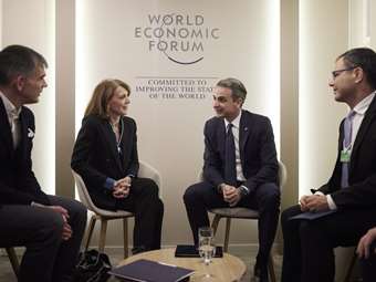 Συναντήσεις Κ. Μητσοτάκη με τεχνολογικούς κολοσσούς στο Νταβός