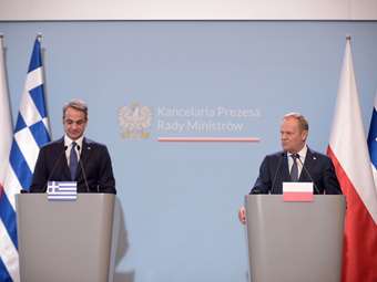 Συνάντηση Κ. Μητσοτάκη - Ντ. Τουσκ: "Πρέπει να υπερασπιστούμε τα σύνορα μας"