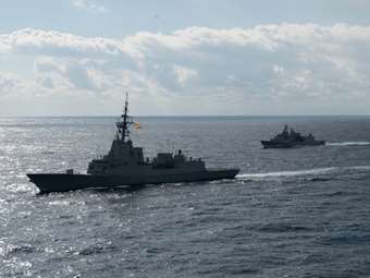 Συνεκπαίδευση της φρεγάτας "Ψαρά" με τη φρεγάτα "Tarkash" του ινδικού Πολεμικού Ναυτικού