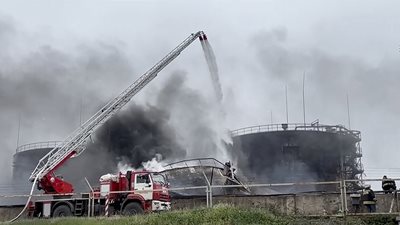 Χτύπημα των Ουκρανών σε αποθήκη πετρελαίου στην κατεχόμενη από τους Ρώσους Κριμαία