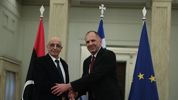 Γ. Γεραπετρίτης στον πρόεδρο της Βουλής της Λιβύης: Θέση και της ΕΕ ότι το τουρκολιβυκό μνημόνιο είναι παράνομο