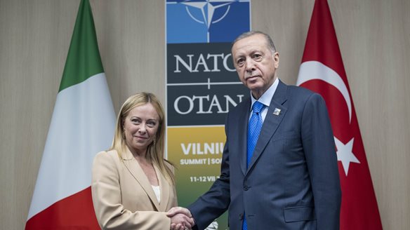 Συνάντηση Τζ. Μελόνι - Ρ. Ερντογάν στο περιθώριο της διάσκεψης G20