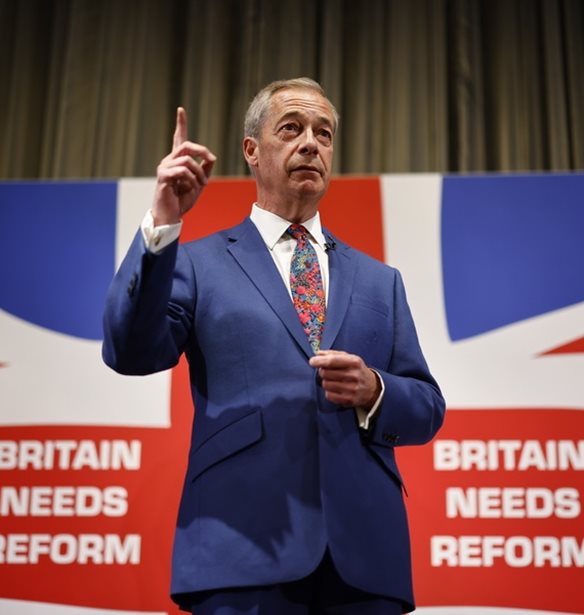 Καλπάζει το κόμμα του Φάρατζ στη Βρετανία