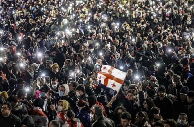 Γεωργία διαδηλώσεις 02.12.2024