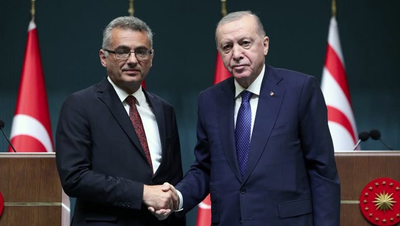 Ερχιουρμάν στην πρώτη συνάντηση με Ερντογάν:  Οι Τουρκοκύπριοι είναι "ένας από τους δύο ιδρυτικούς εταίρους της Κύπρου"