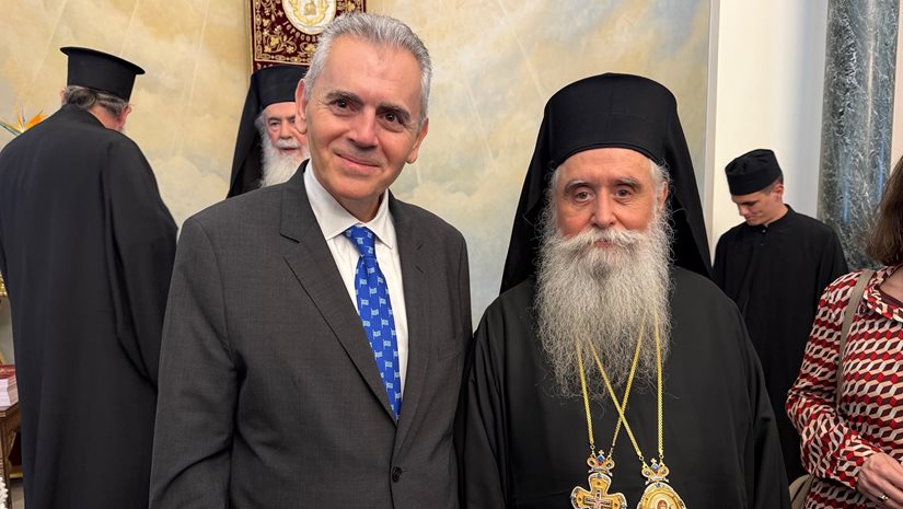 Ο Μ.Χαρακόπουλος στη χειροτονία του νέου Αρχιεπισκόπου: Μια νέα ελπιδοφόρα εποχή για την Αγία Αικατερίνη Σινά